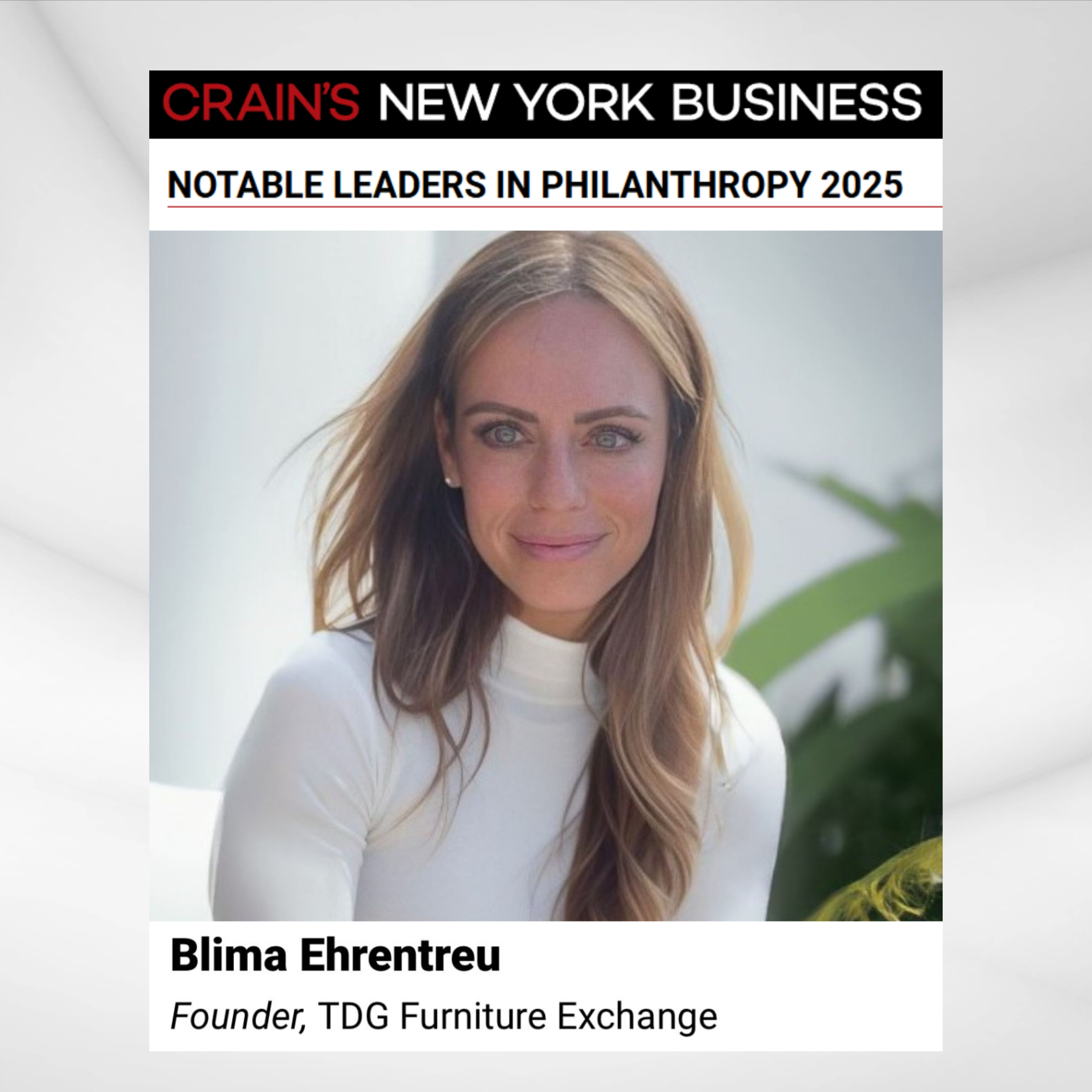 Crain's - Notable Leaders in Philanthropy
